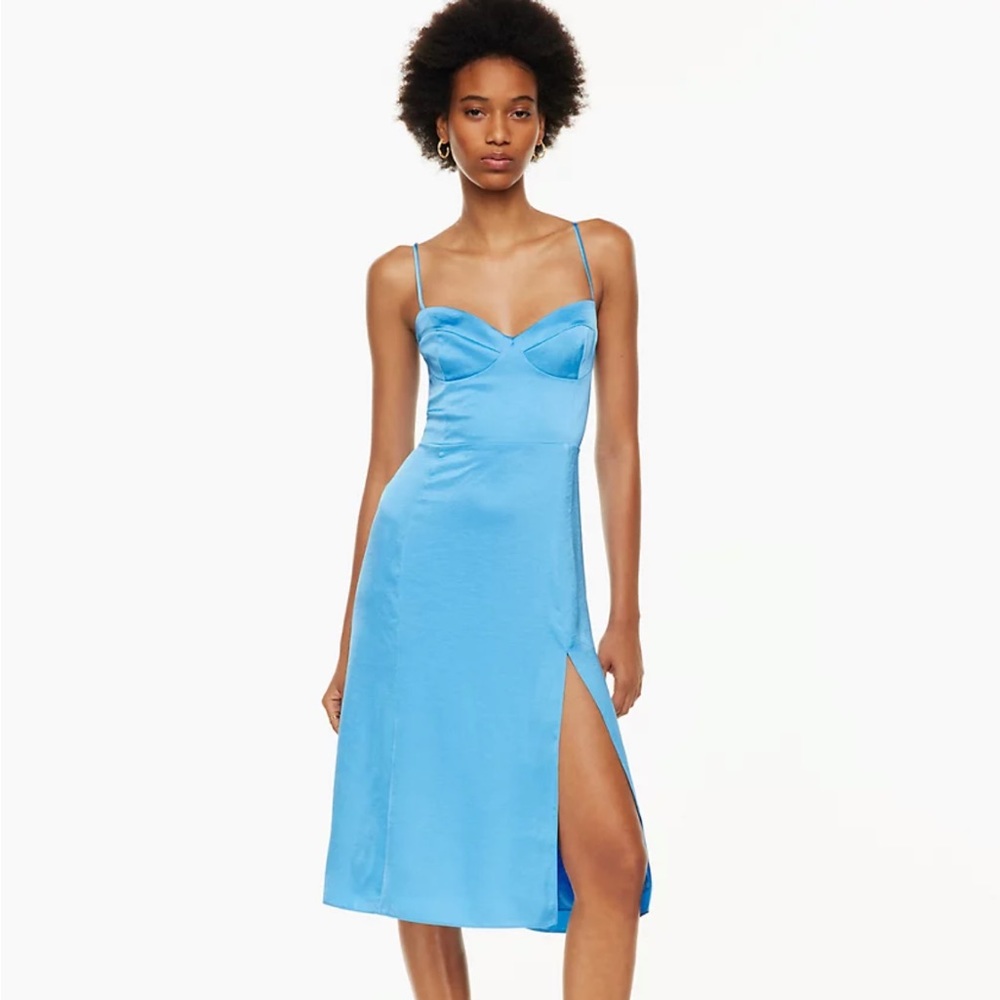 Aritzia Wilfred satin dress